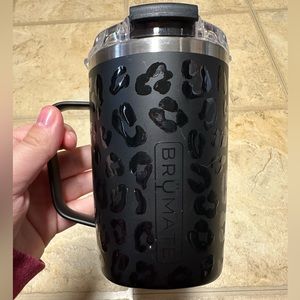 Black leopard print Brumate 16 oz Toddy